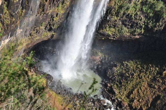 Final da queda de 200 metros do Salto São Francisco, em Prudentópolis - PR